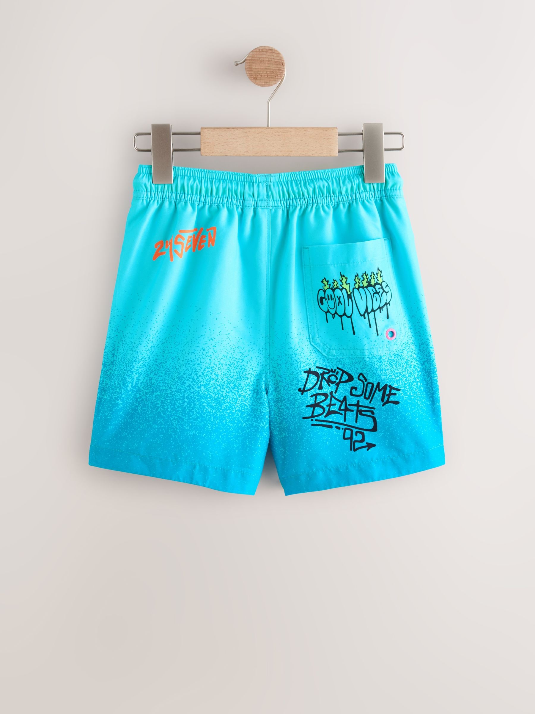 Buy Blue Graffiti Printed Swim Shorts (3-16yrs) from Next South Africa
