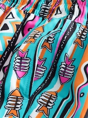 Multicoloured Aztec Printed Swim Shorts (3-16yrs) - Image 7 of 8