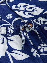 Navy Hawaiian Print - Swim Shorts and Shirt Set (3-16yrs) - Bild 8 von 8