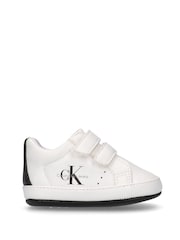 Calvin Klein White Baby Velcro Trainers - Image 1 of 4