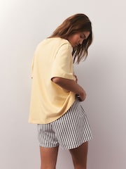 Yellow Stripe Short Set Pyjamas - Image 2 of 10