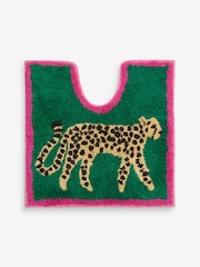 Green Cheetah Animal Print Pedestal Mat - Image 3 of 3