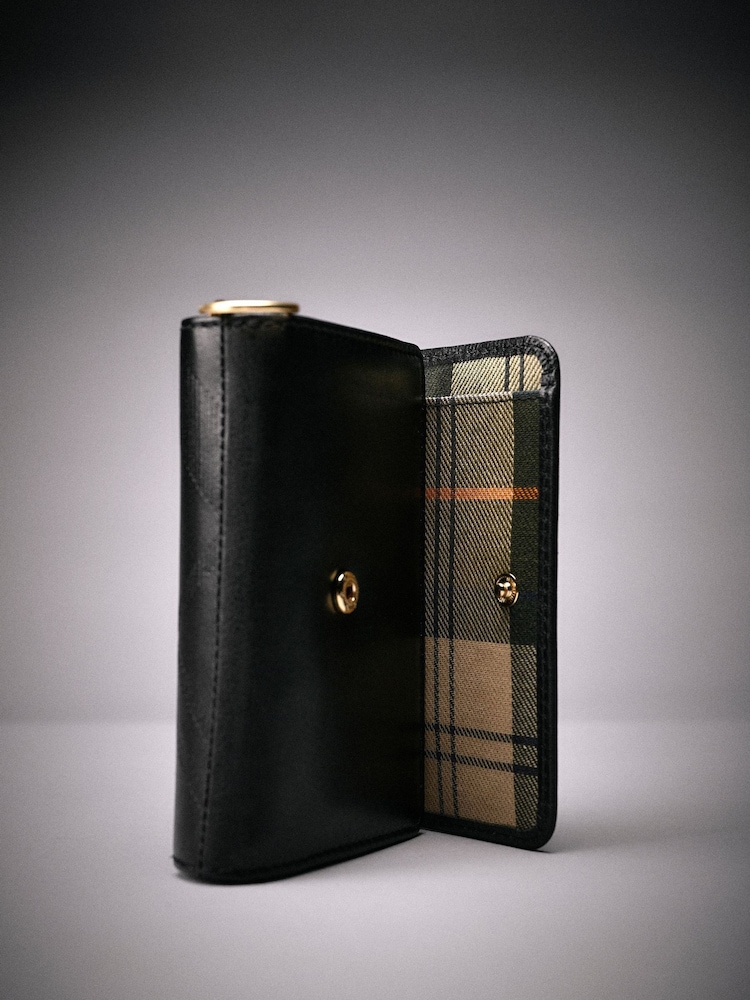 Barbour Black rosa deboss leather french purse - Image 3 of 3