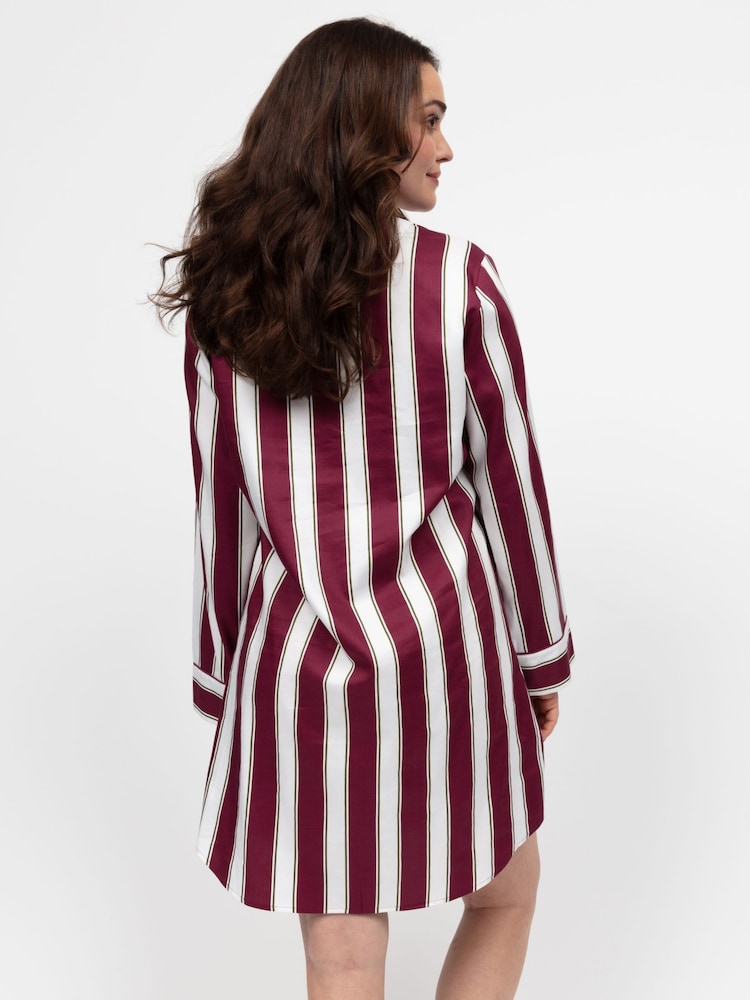 Cyberjammies Red Long Sleeve Woven Nightshirt - Image 2 of 4