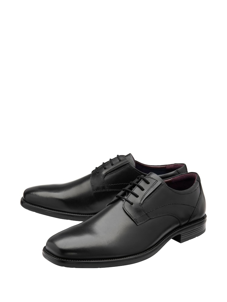 Lotus Black Wide Fit Lace-Up Formal Shoes - Image 2 of 4