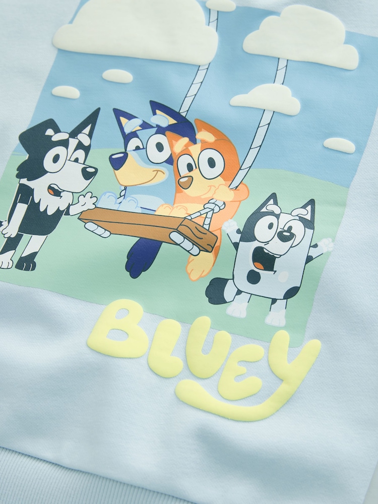 Blue Bluey Sweat Crew and Shorts Set (12mths-8yrs) - Image 6 of 6