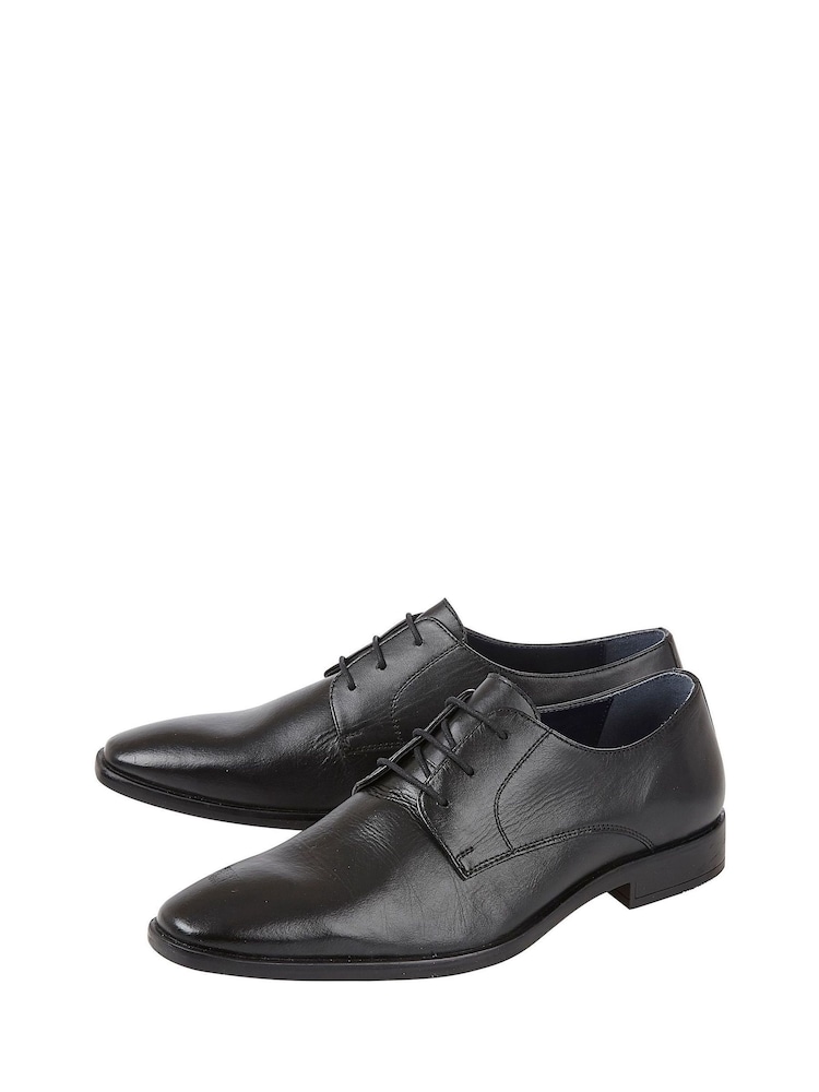 Lotus Black Lace-Up Formal Shoes - Image 2 of 4