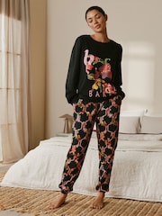 B by Ted Baker Black Floral Black Pyjamas - Image 1 of 5