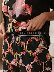 B by Ted Baker Black Floral Black Pyjamas - Image 5 of 5