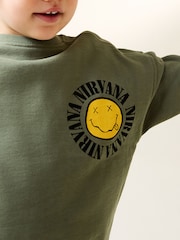 Khaki Green Nirvana Printed Sweatshirt (3mths-8yrs) - Image 4 of 4