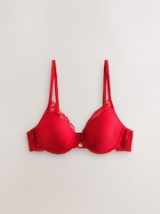 Lipsy Red Plunge Padded Underwired Plunge Bra - Image 5 of 7