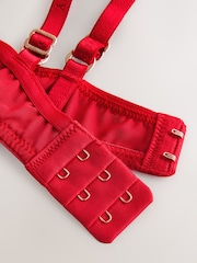 Lipsy Red Plunge Padded Underwired Plunge Bra - Image 7 of 7