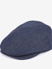 Barbour® Navy Barlow Flat Cap - Image 2 of 4