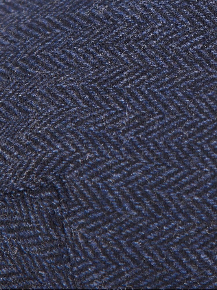 Barbour® Navy Barlow Flat Cap - Image 4 of 4