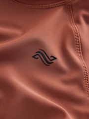 Rust Brown Short Sleeve Rash Vest (1.5-16yrs) - Image 8 of 8