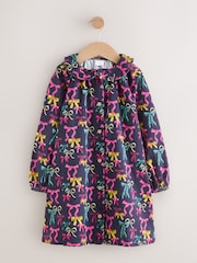 Navy Bow Print Print Shirt Dress (3mths-8yrs) - Image 1 of 4