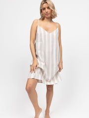 Cyberjammies Natural Edit Strappy Short Nightdress - Image 1 of 4