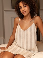 Cyberjammies Natural Edit Strappy Short Nightdress - Image 3 of 4