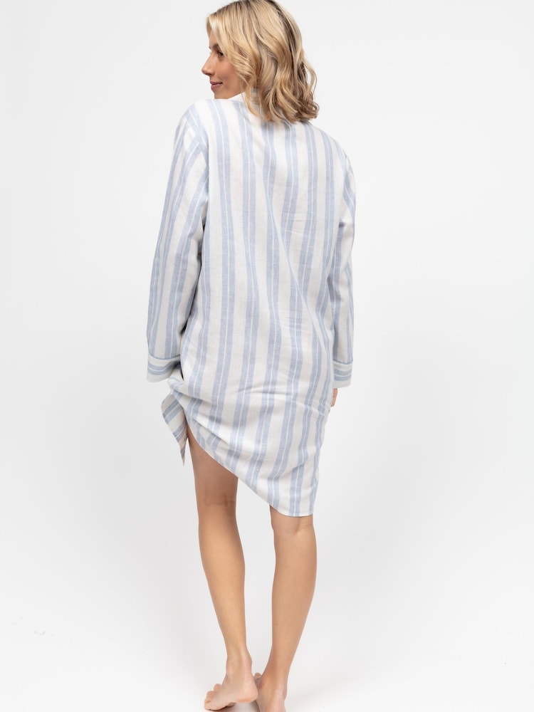 Cyberjammies Blue Edit Long Sleeve Nightshirt - Image 2 of 3