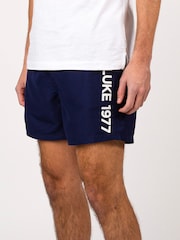 Luke 1977 Blue Side On Swim Shorts - Image 1 of 7