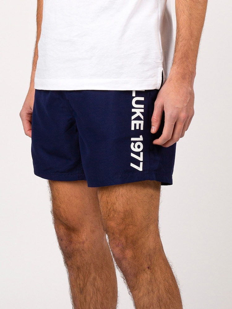 Luke 1977 Blue Side On Swim Shorts - Image 1 of 7