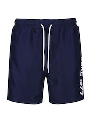 Luke 1977 Blue Side On Swim Shorts - Image 4 of 7