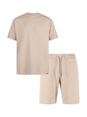 Luke 1977 Logic 100% Cotton Black T-Shirt and Shorts Set - Image 4 of 5