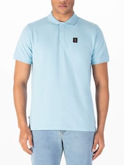 Luke 1977 Blue Williams 100% Cotton Polo Shirt - Image 1 of 6