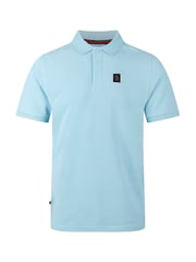 Luke 1977 Blue Williams 100% Cotton Polo Shirt - Image 4 of 6
