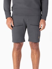 Luke 1977 Grey Acetate Cargo Shorts - Image 1 of 7