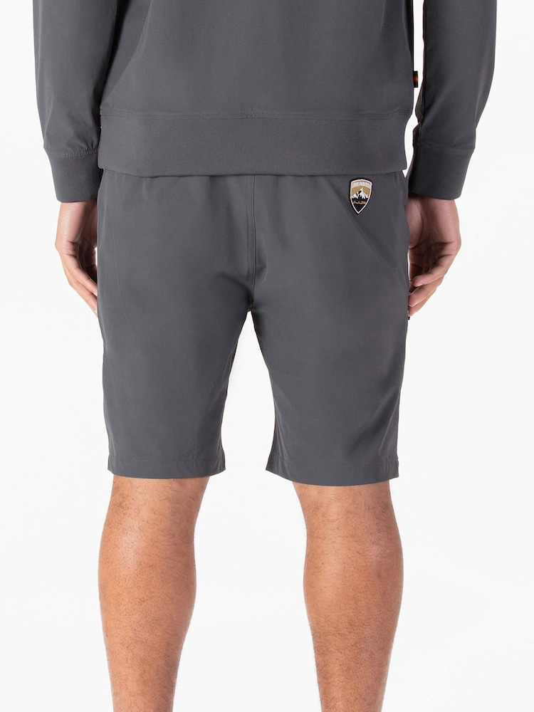 Luke 1977 Grey Acetate Cargo Shorts - Image 2 of 7