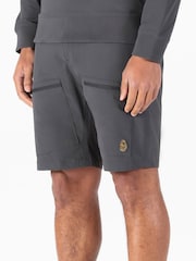 Luke 1977 Grey Acetate Cargo Shorts - Image 3 of 7