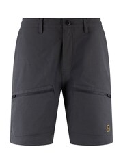Luke 1977 Grey Acetate Cargo Shorts - Image 4 of 7