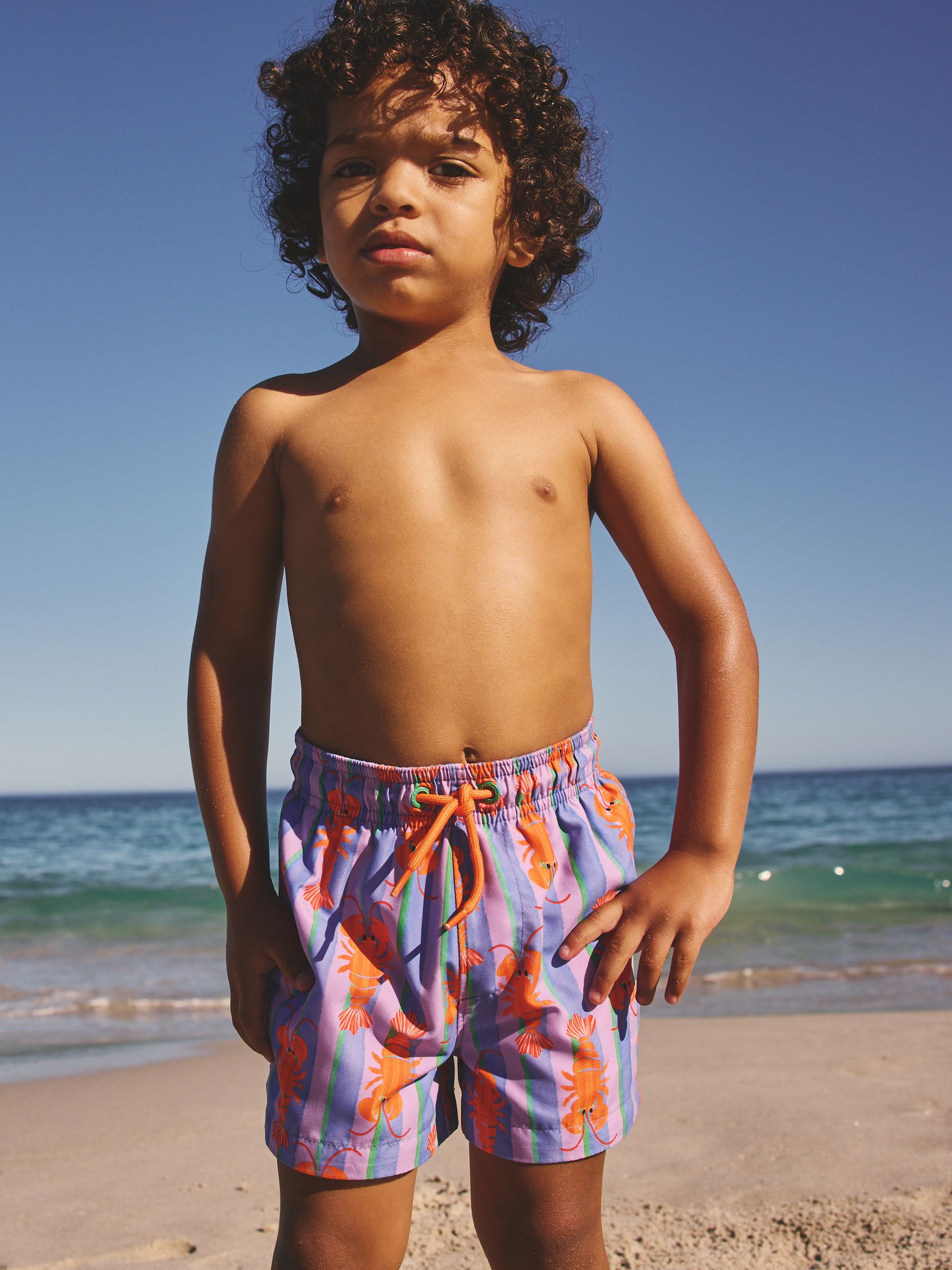 Buy Pink/Lilac Printed Swim Shorts (3mths-7yrs) from Next USA