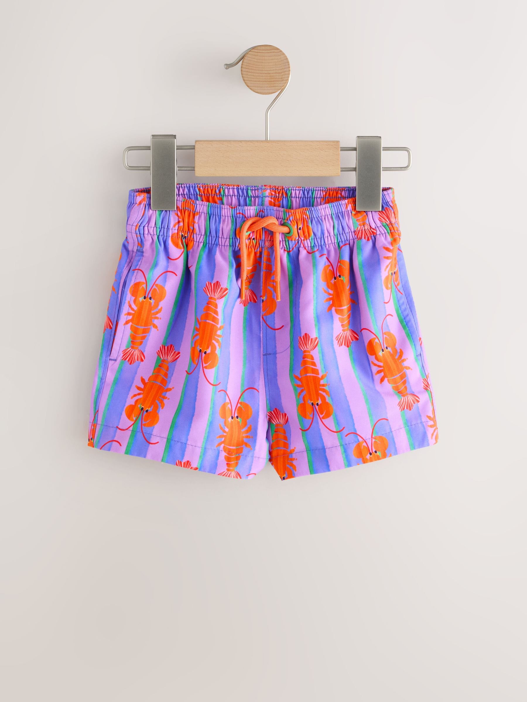 Buy Pink/Lilac Printed Swim Shorts (3mths-7yrs) from Next USA