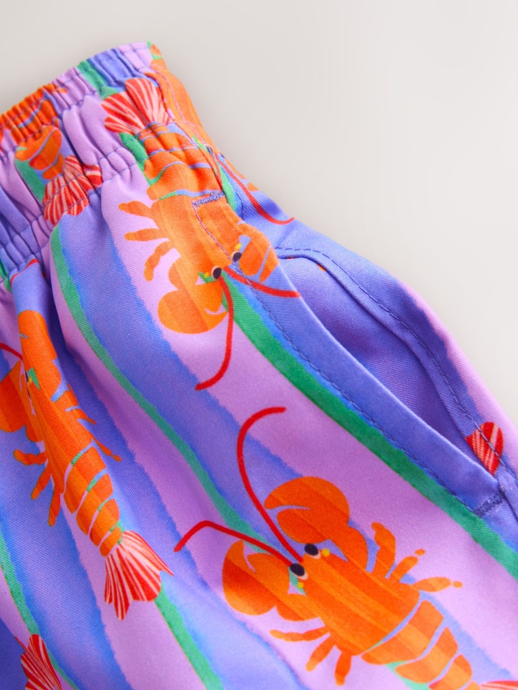 Pink/ बैजनी - छापिएको स्विम सर्ट (3महिना-7वर्ष) - 5मध्ये 5 तस्बिर Pink/ बैजनी - छापिएको स्विम सर्ट (3महिना-7वर्ष) - 5मध्ये 5 तस्बिर