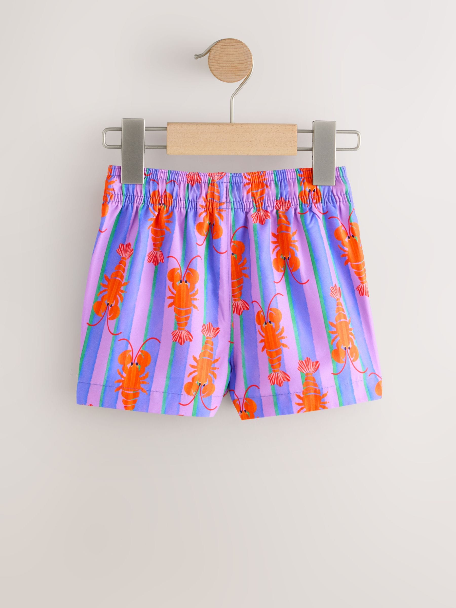 Buy Pink/Lilac Printed Swim Shorts (3mths-7yrs) from Next USA