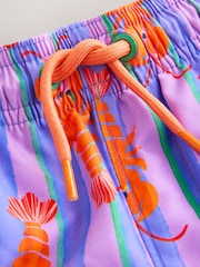 Pink/Flieder - Badeshorts mit Print (3 M.–7 J.) - Bild 7 von 8