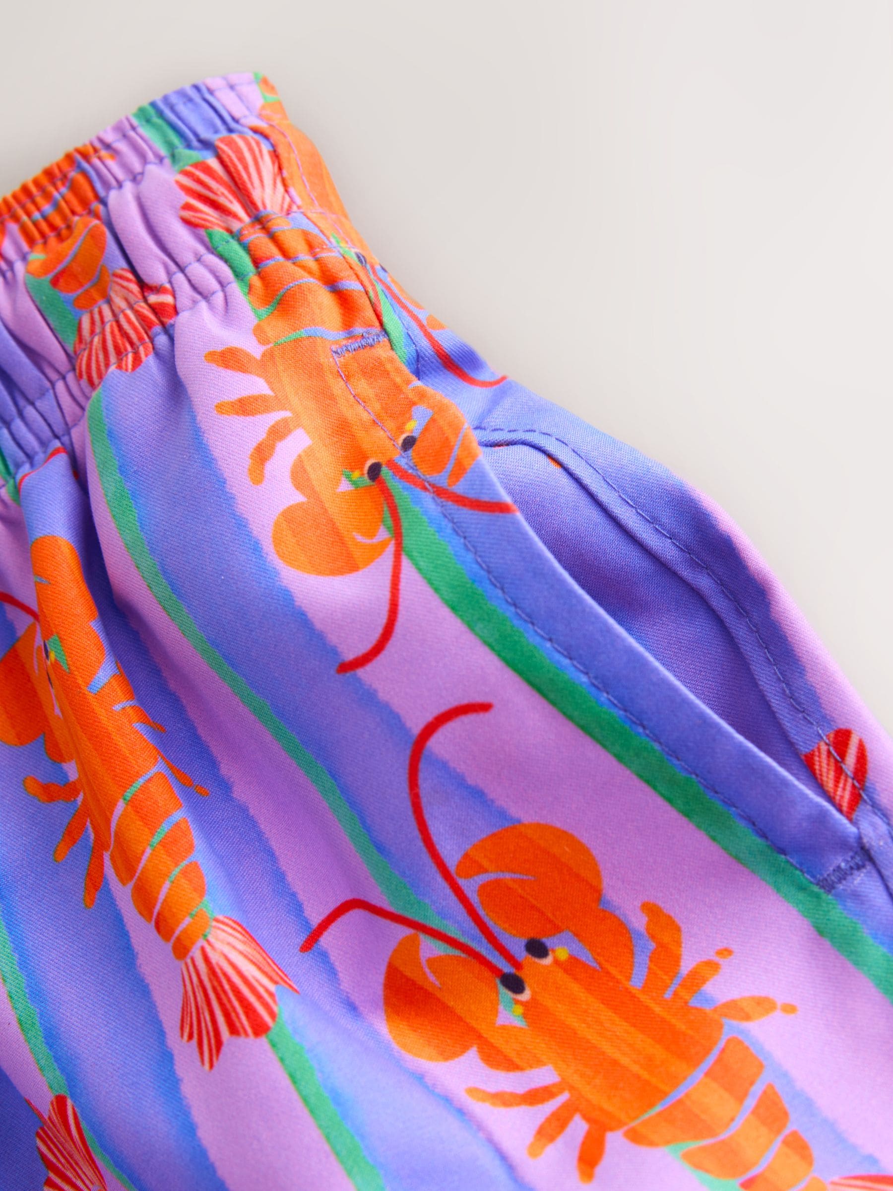 Buy Pink/Lilac Printed Swim Shorts (3mths-7yrs) from Next USA