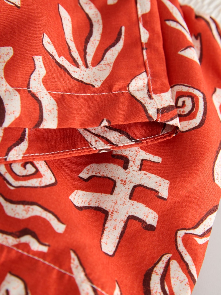 Red Printed Swim Shorts (3mths-7yrs) - Image 9 of 9 Red Printed Swim Shorts (3mths-7yrs) - Image 9 of 9