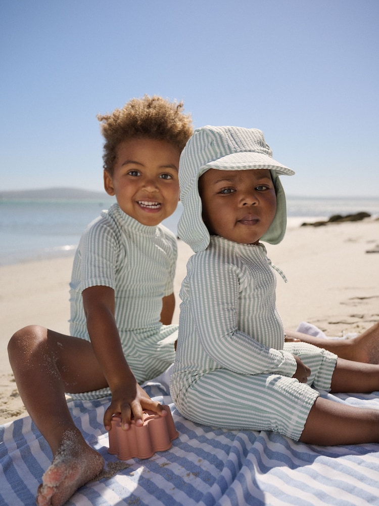 Next Ensemble Maillot De Bain Anti-UV Garçon Avec Chapeau - Protection Solaire Complète