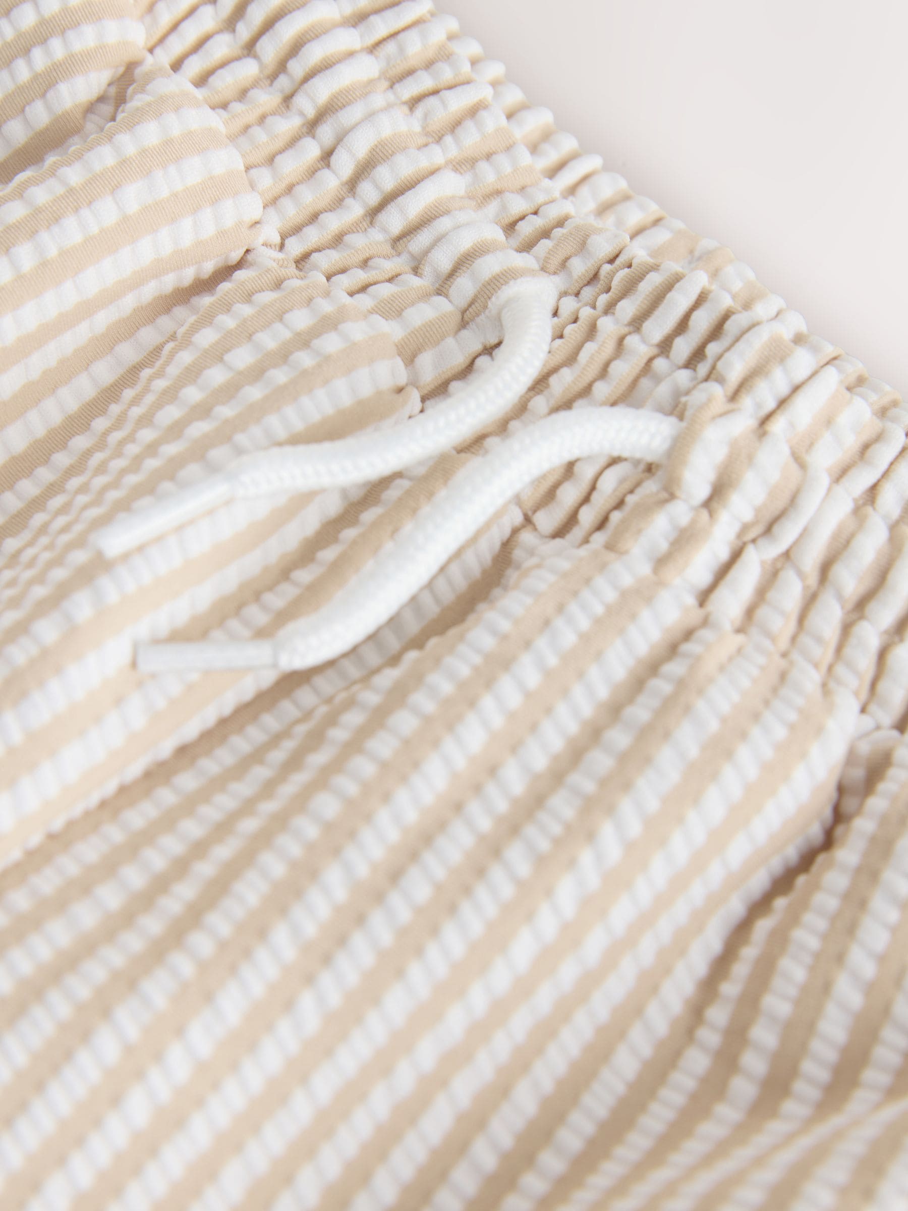 Buy Neutral Textured Rash Vest and Swim Shorts Set (3mths-7yrs