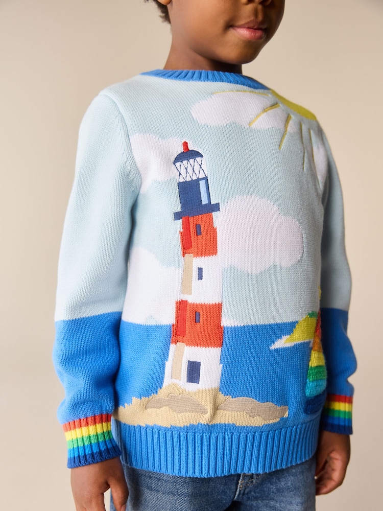 Little Bird by Jools Oliver Knitted Lighthouse Jumper - Bild 2 von 8