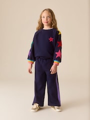 Navy Boucle Stars - Little Bird by Jools Oliver Sweater and Joggers Set 2 Piece - Bild 1 von 8