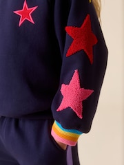 Navy Boucle Stars - Little Bird by Jools Oliver Sweater and Joggers Set 2 Piece - Bild 7 von 8