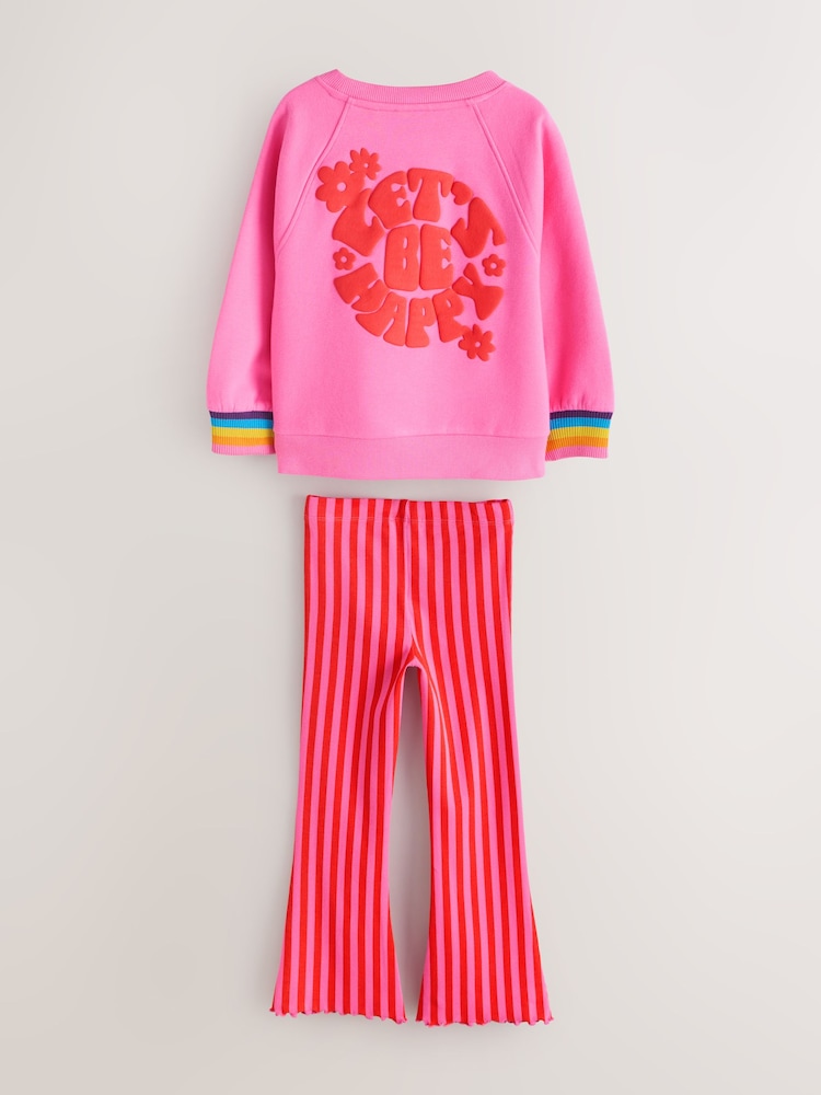 Roz deschis - Little Bird by Jools Oliver, set 2 Pieces de Pulover și Colanți - Imaginea 7 din 7