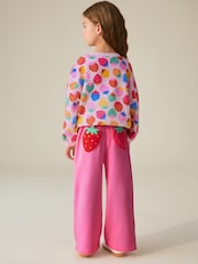 Rainbow Strawberry 2 Piece Sweater and Joggers Set - Image 4 of 12