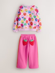 Rainbow Strawberry 2 Piece Sweater and Joggers Set - Image 8 of 12