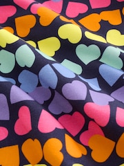 Little Bird by Jools Oliver Rainbow Hearts Short Sleeve Jersey Skater Dress - Image 5 of 5