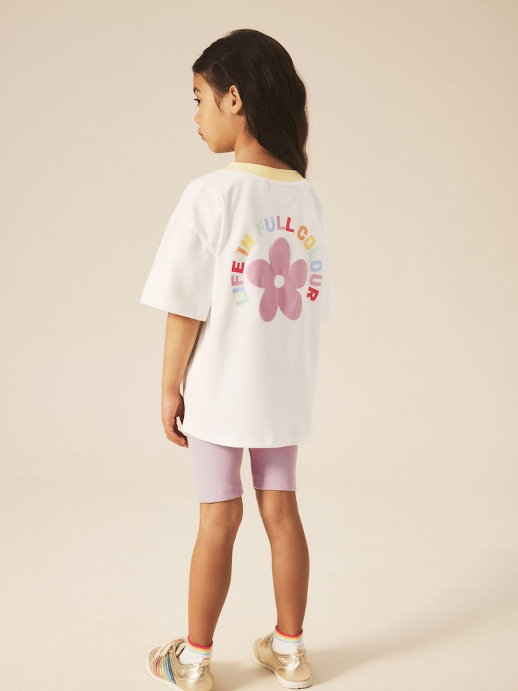 Little Bird by Jools Oliver T-Shirt & Ribbed Cycling Shorts Set - Larawan 1 ng 6 Little Bird by Jools Oliver T-Shirt & Ribbed Cycling Shorts Set - Larawan 1 ng 6